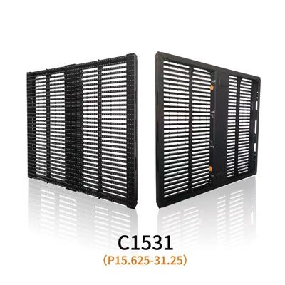 LED Şeffaf Ekran P3.91-7.82mm 3840hz Mesh LED Ekran 1000*500mm Dışarı