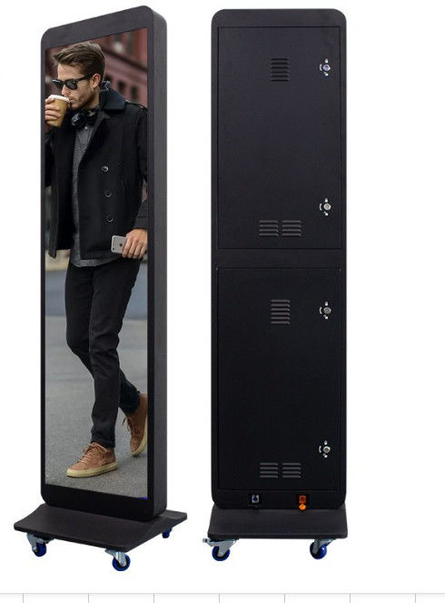 1500 mm Wifi Kontrol Posteri LED Ekran Alüminyum 960 * 1920 P2.5 Dışarı 1920hz